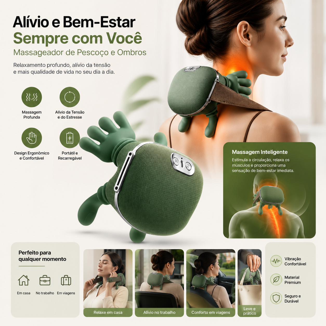 Massageador de Pescoço e Ombros